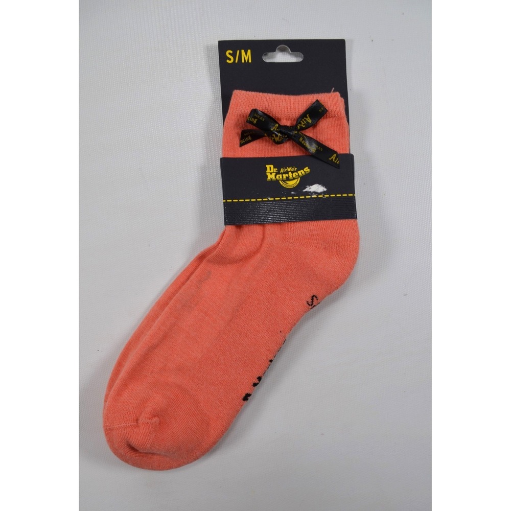 1‎ Pair Dr. Martens Airwar Womens S/M (3-8)  Coral Pink Socks Cotton Blend